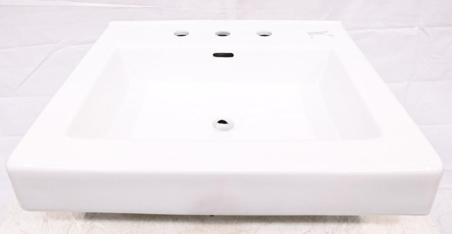 Signature Hardware SHCTM24208WH Modern Rectangular Console Bathroom Sink, White