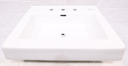 Signature Hardware SHCTM24208WH Modern Rectangular Console Bathroom Sink, White