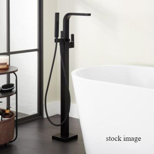 Signature Hardware SHHBFS2000GMB (448446) Hibiscus Floor Mounted Tub Filler Fau.