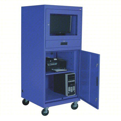 Mobile Computer Cabinet: For Desktop Computer  30 in x 30 in 70 in 462D20