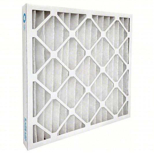 Air Handler 11C872 Pleated Air Filter MERV 13, 16" Ht x 25" Wd x 1" Dp, PK 12