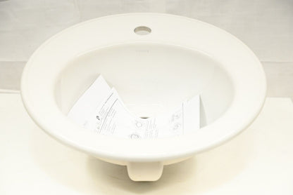 Kohler K-2202-1-0 Brookline Self-Rimming Bathroom Sink, White