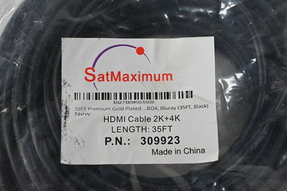 SatMaximum 309923 HDMI Cable 2K + 4K, 35 ft Length