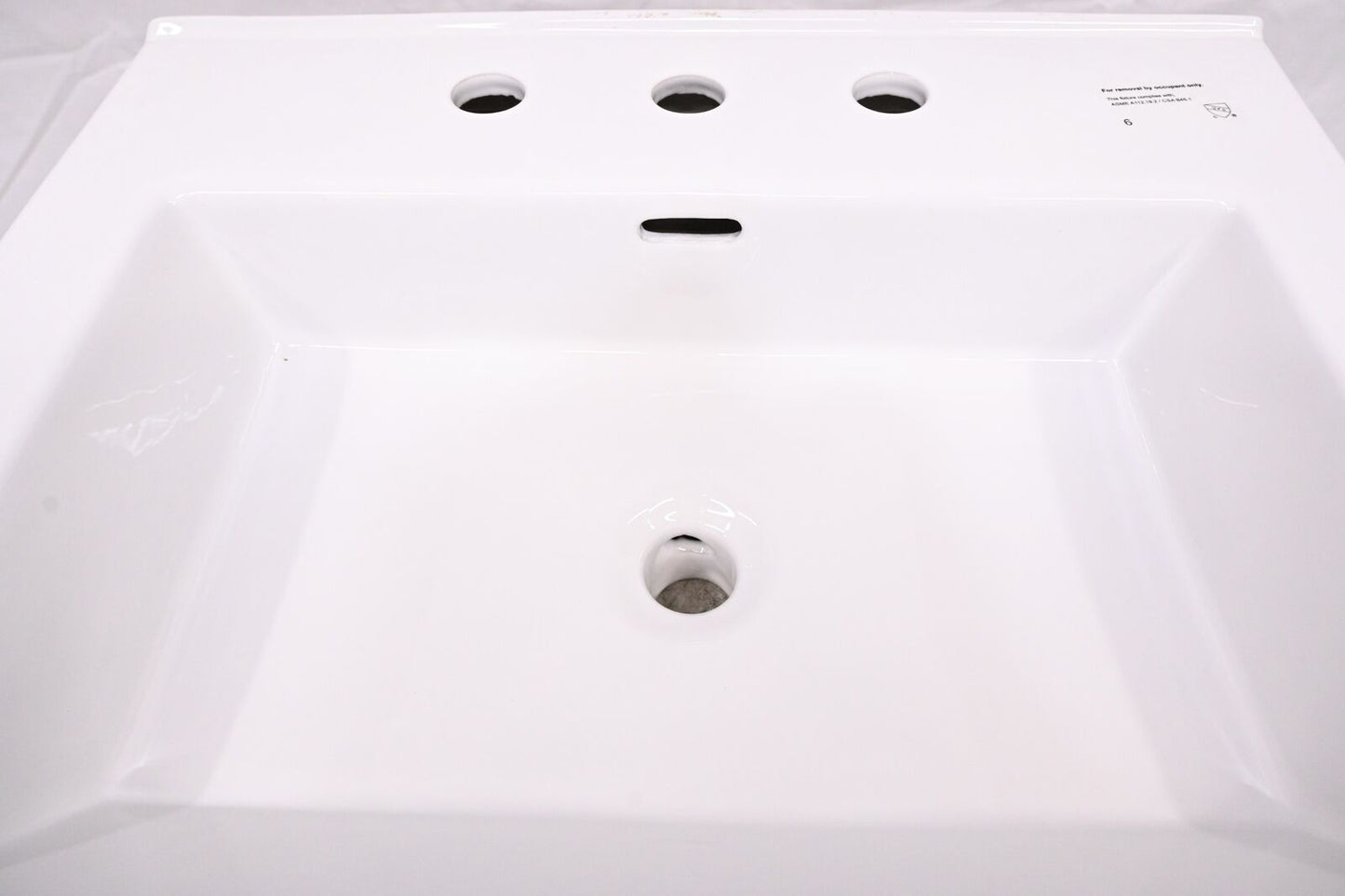 Signature Hardware SHCTM24208WH Modern Rectangular Console Bathroom Sink, White