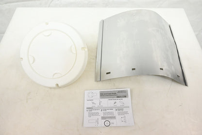 Everbilt BPSH4WHD 4 in. Spring Loaded Exhaust Hood in White