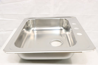 Elkay GECR25213 Celebrity 25" Drop In Single Basin Stainless Steel Kitchen Sink