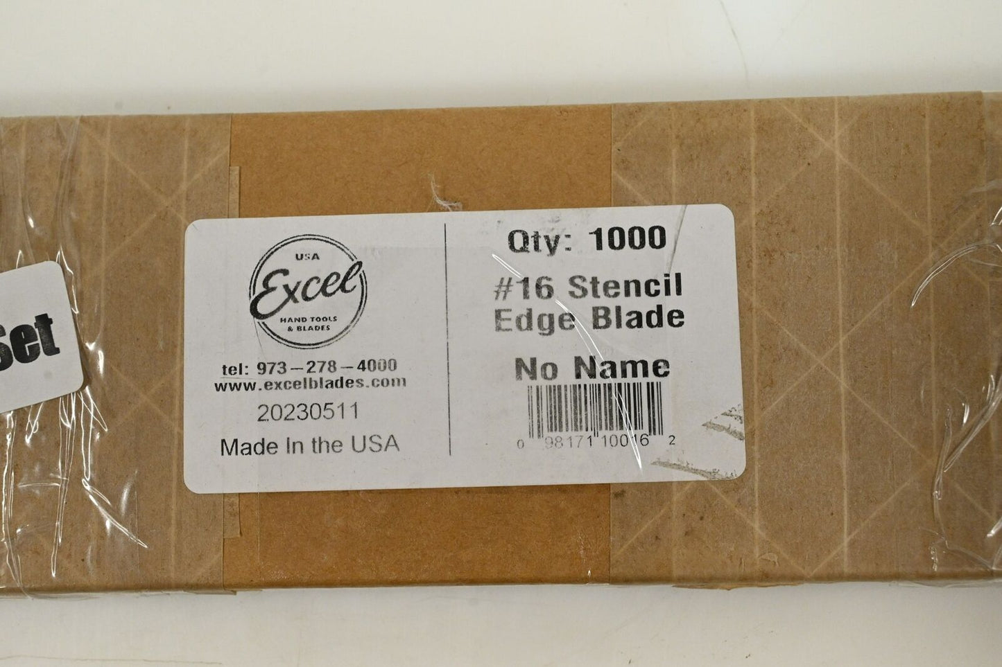 Excel Blades 10016 #16 Stencil Edge Replacement Blades, Carbon Steel, PK 1000