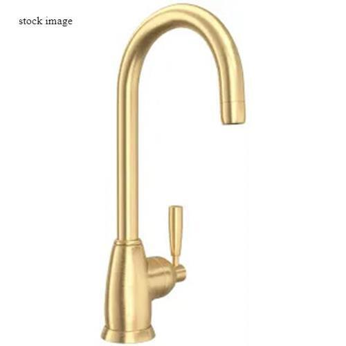 Perrin & Rowe U.4842LS-SEG-2 Holborn Single Hole Bar Faucet, Satin English Gold