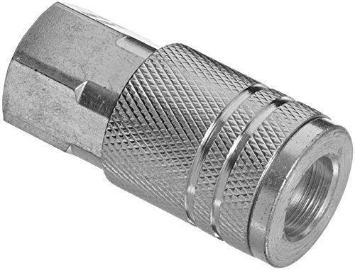 Amflo C20-23 I/M Design Steel Coupler, 1/4 in Quick Connect x 3/8 in FNPT, PK 10