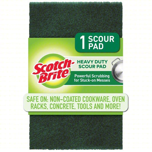 SCOTCH-BRITE 220 Scouring Pad, 6 in Length x 3-3/4 in Width, PK 24