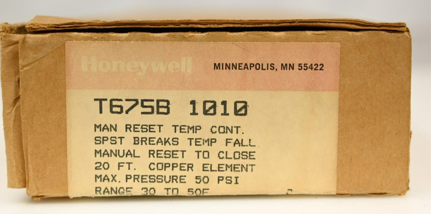 Honeywell T675B-1010 Man Reset Temperature Controller