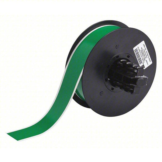 Brady B30C-1125-595-GN Indoor/Outdoor Vinyl Label Tape 1.125" x 100 ft, Green