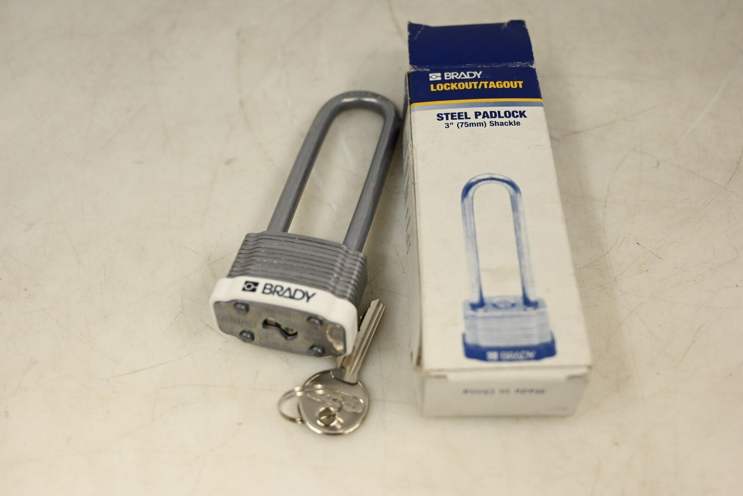 BRADY 123256 Keyed Padlock, PK 3