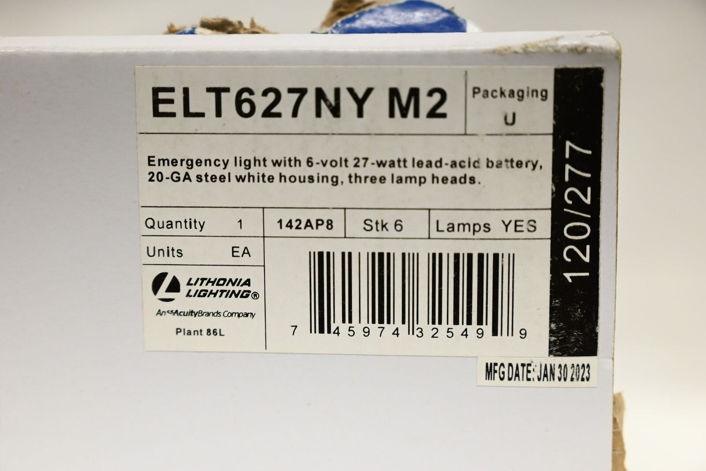 Lithonia Lighting ELT627NYM2 Emergency Light