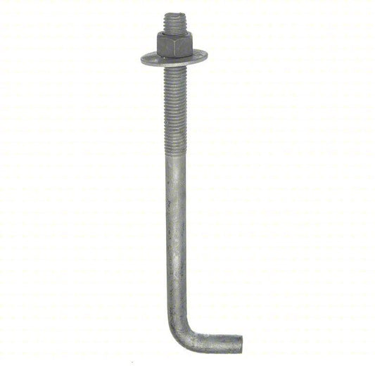 Anchor Bolt 45224 L Hook Anchor, Steel, PK 19