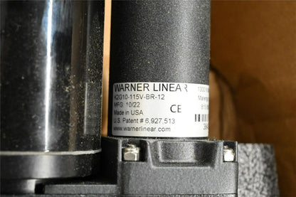 Warner Linear K2G10-115V-BR-12 Linear Actuator, 115V, Hz 50/60