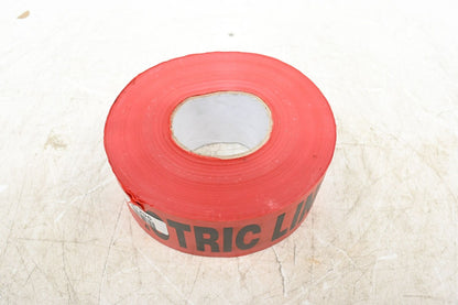 Brady 91295 Underground Warning Tape, 1,000 ft Roll Lg, Red