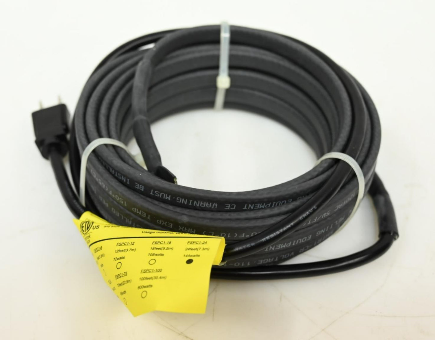 Electric Heating Cable 13R104, 24 ft Cable Length