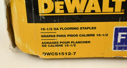 Dewalt DWCS1512-7 1-1/2" x 15-1/2 Gauge Glue Collated Flooring Staple (7000 Box)