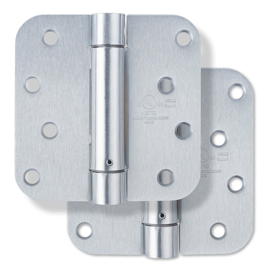 Westcraft HDH4092U26D 4" Steel Spring Door Hinge in Satin Chrome, PK 2