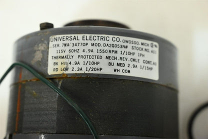 Universal Electric Co. DA2G053N Motor