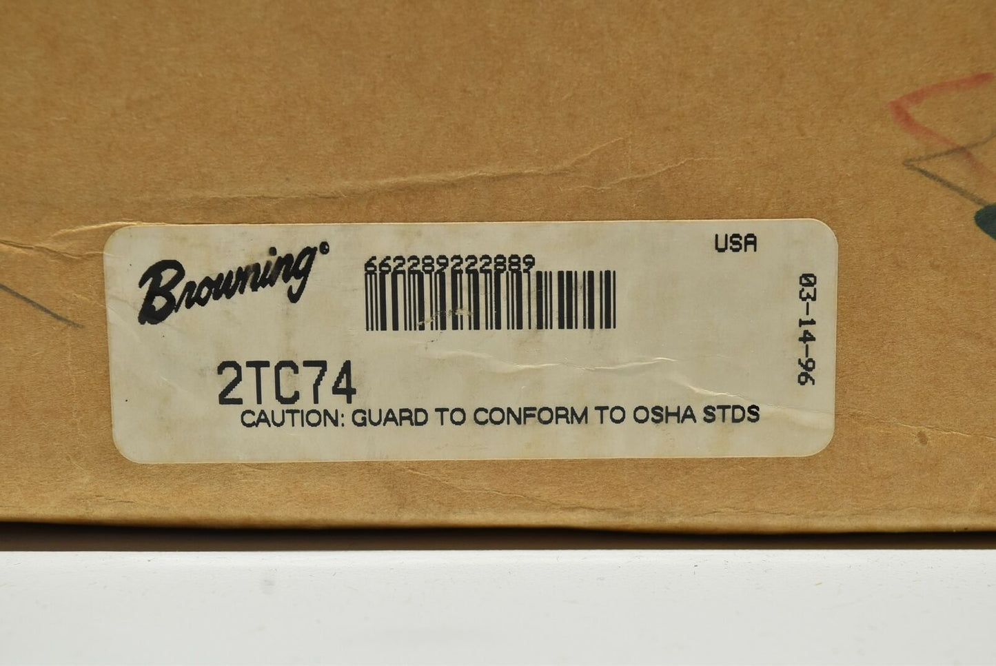 Browning Sheave, 2TC74 Bushing Bore V-Belt Pulley, 2 Groove, 7.8" OD