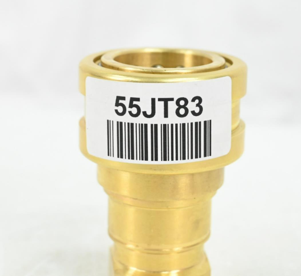 Eaton Hansen B6HP31 Hydraulic Quick Connect Hose Coupling, Brass