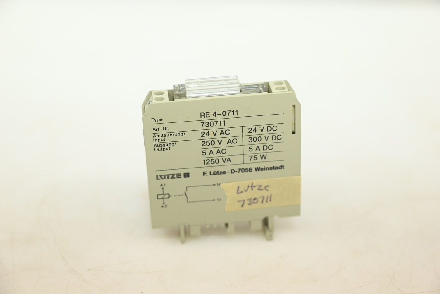 LUTZE RE4-0711 (730711) Relay, PK 4