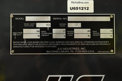 JLG 10MSP Driveable Order Picker