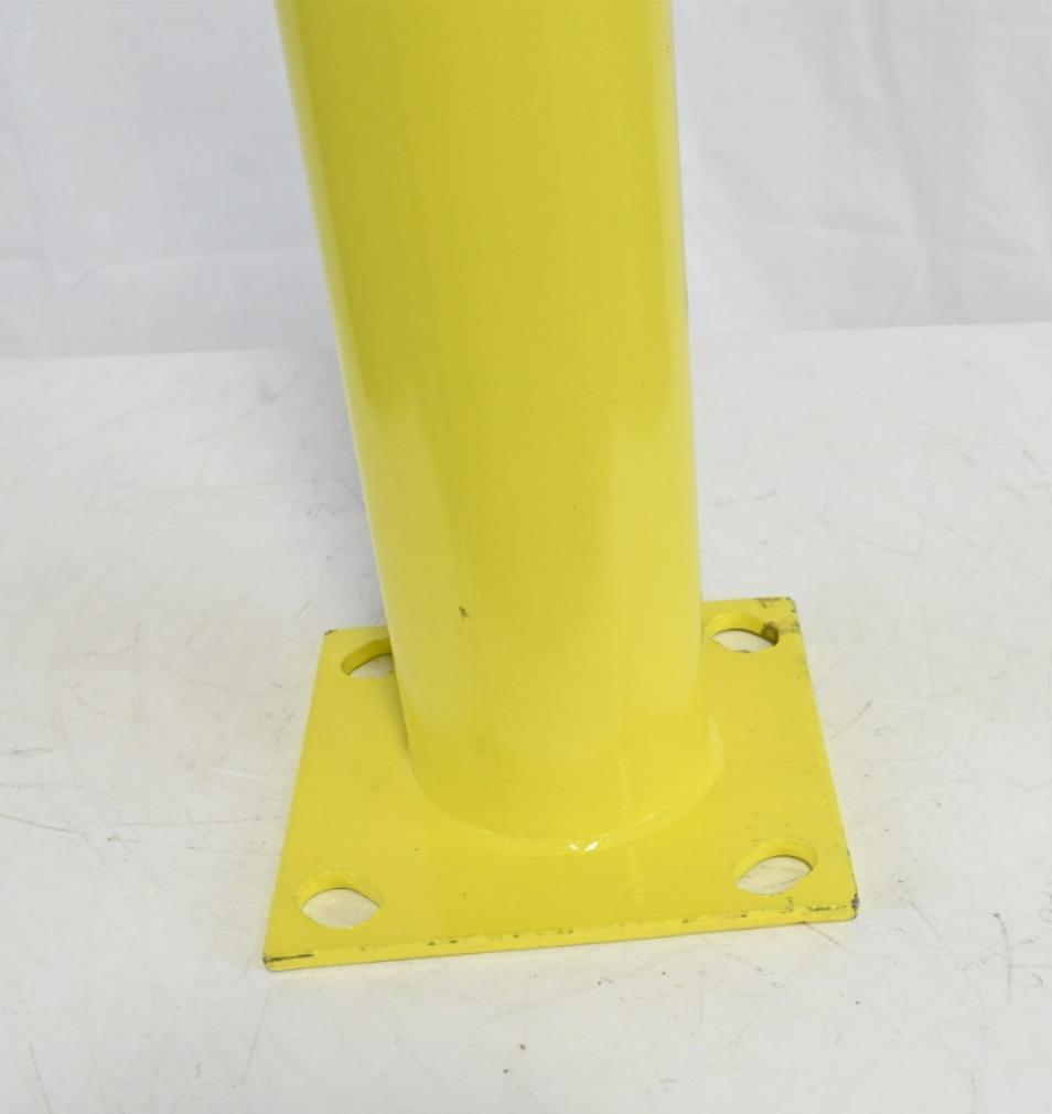 Bollard 1GUD6, 4 1/2" Outside Dia., 42 in Finished Ht, 42 in Overall Ht, Yellow