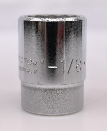 PROTO J5536N (5536) Socket, 3/4 in Drive Size, 1-1/8 in Socket Size, Alloy Steel