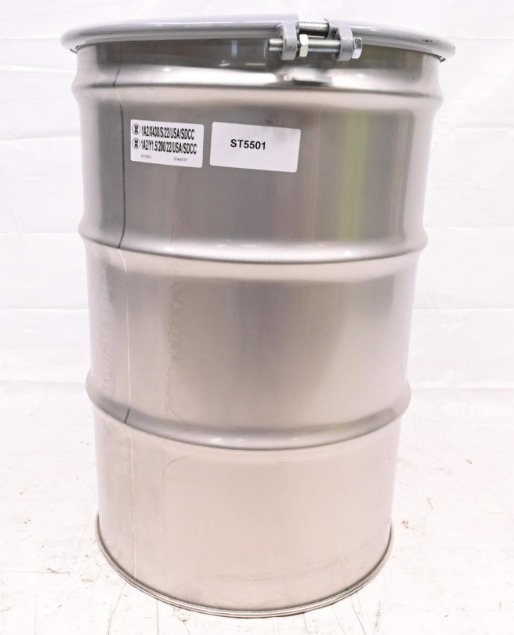 Transport Drum ST5501, 55 gal Volume Capacity, 304 Stainless Steel