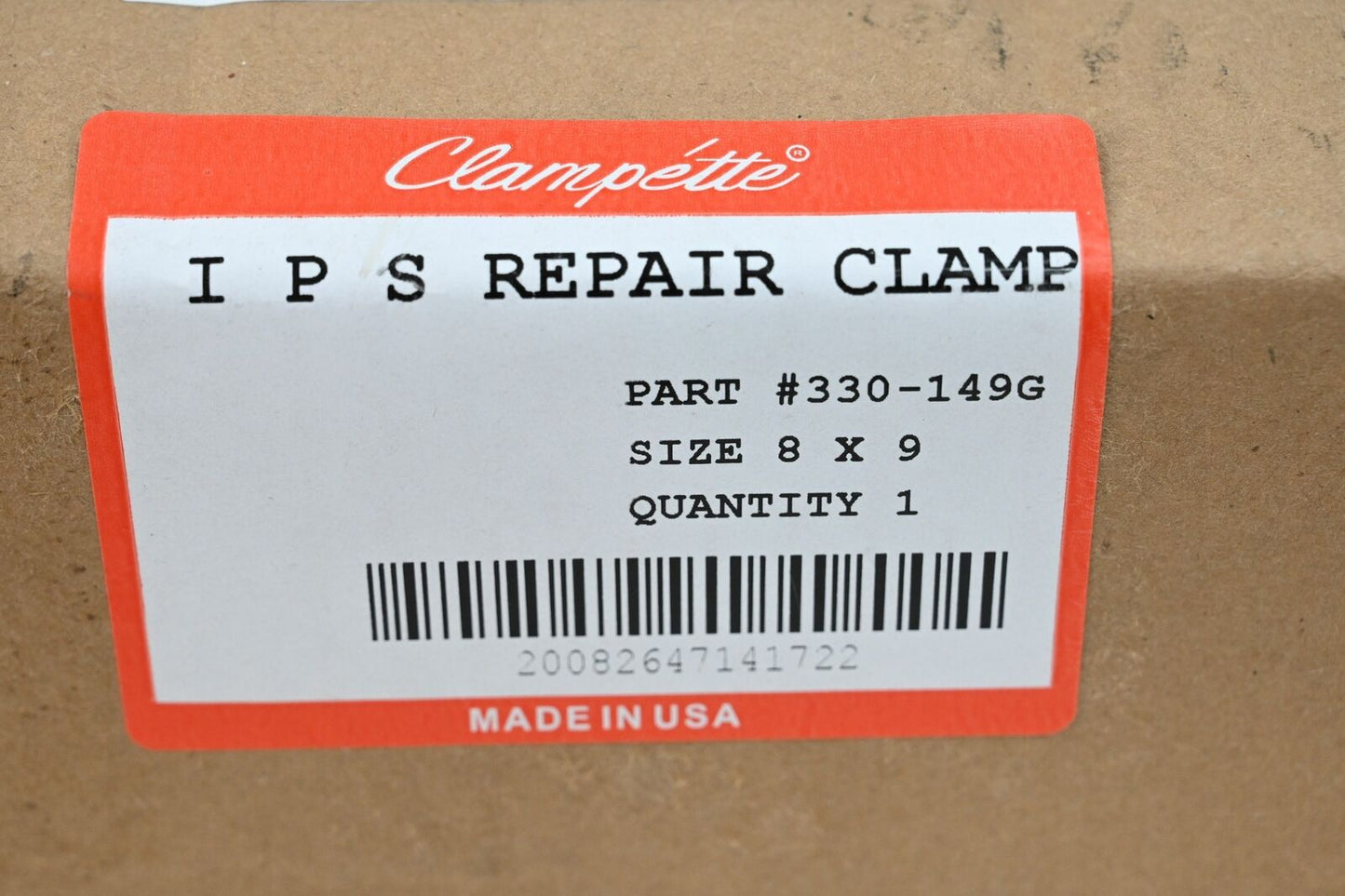 Clampette 330-149 Repair Clamp, Three Bolt, 304 Stainless Steel