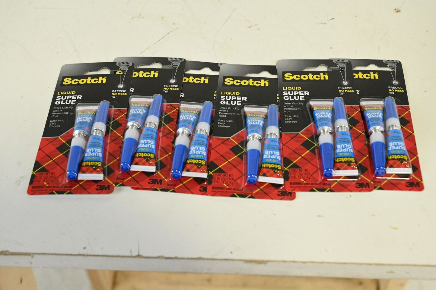 Scotch AD117 Super Glue Liquid, 2 PK, (Lot of 6)