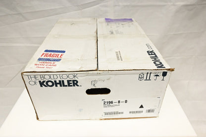 Kohler K-2196-8-0 Pennington Vitreous China Drop-In Oval White Bathroom Sink