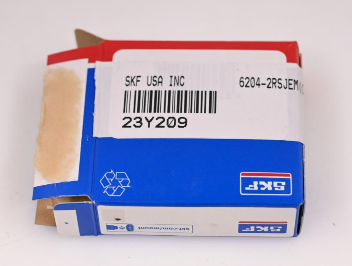 SKF 6204 2RS JEM Radial Ball Bearing, Alloy Steel