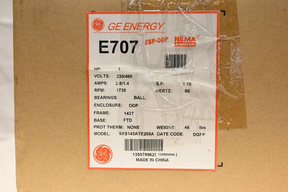 GE E707 (5KS143ATE205A) Motor