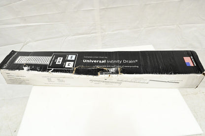 Infinity Drain USQ-A 30 PS Universal Drain With Squares Grate 30" Complete Kit