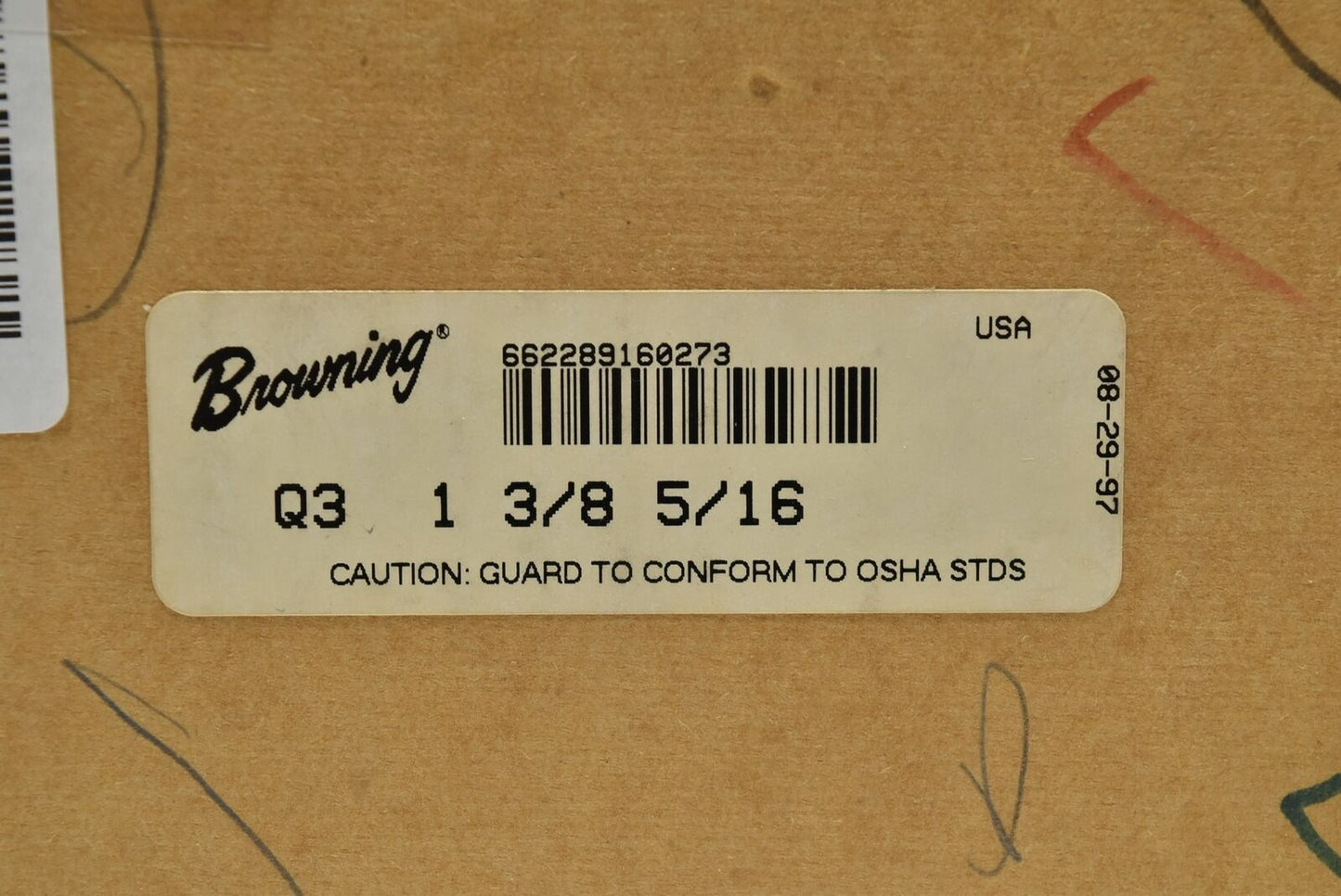 Browning Split Taper Bushing, Type Q3 1-3/8 5/16