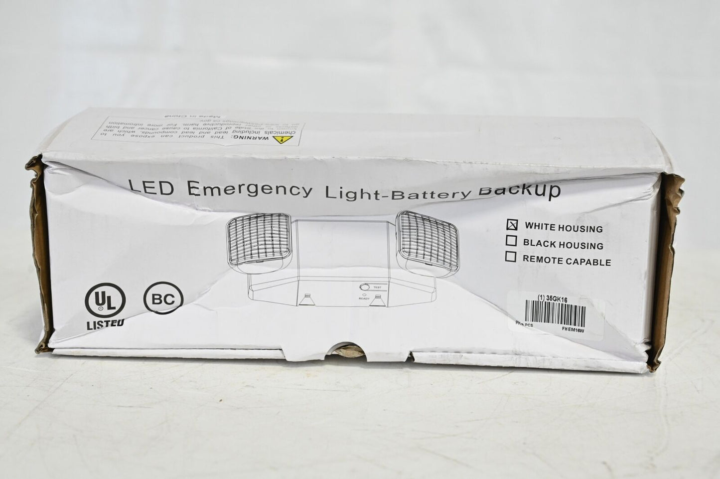 Fullham Firehorse FHEM16W, LED Emergency Light Battery Backup, White