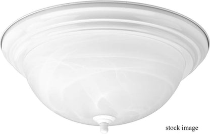 Progress Lighting P3926-30 Melon 3 Light Flush Mount Ceiling Fixture w/Alabaster