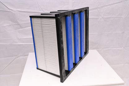 Air Handler 2GHK7 V-Bank Air Filter, 20" Ht x 24" Wd x 12" Dp, MERV 15