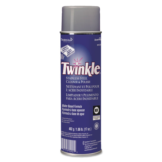 Twinkle DVO991224 (91224) 17 oz. Aerosol Stainless Steel Cleaner and Polish