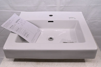 Modern 24-1/8 x20-3/8 in. Rectangular Console Bathroom Sink inWhite