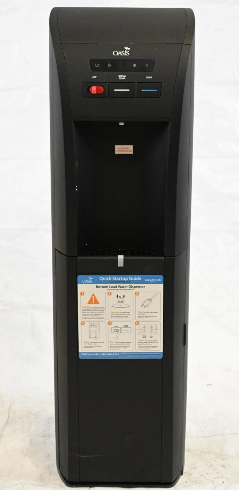 Oasis BAEB1SHSK Bottle Water Dispenser, 43-1/2 in Ht, 115V AC