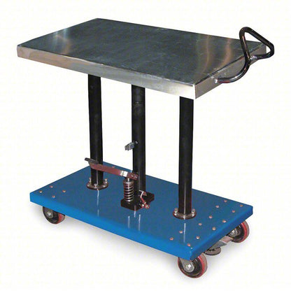 Vestil HT-10-2036A Manual Mobile Post-Lift Table, 1,000 lb Load Capacity