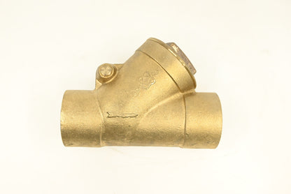 Bronze Swing Check Valve Y-Pattern 2" Solder Joint 125-SWP, 200-WOG, Teflon Disc