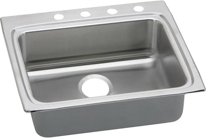 Elkay LRAD2522554 Lustertone Drop In Single Basin Stainless Steel Kitchen Sink