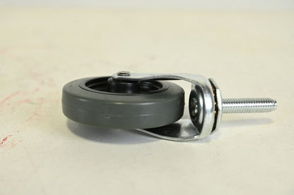 NSF-Listed Sanitary Friction-Ring Stem Caster, P12S-PB040D-SG2, 4 in Wheel Dia.