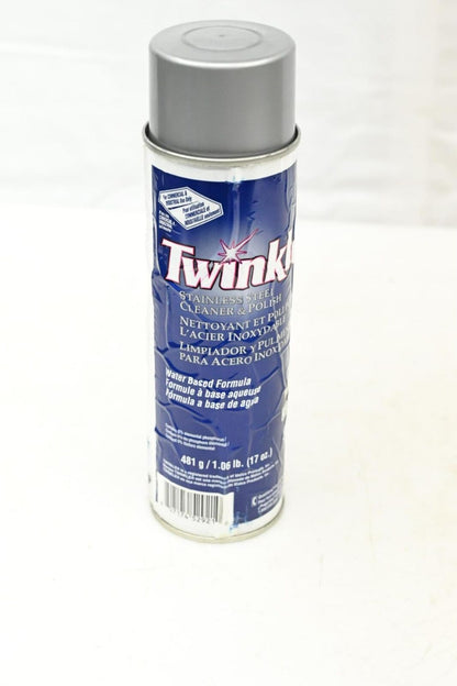 Twinkle DVO991224 (91224) 17 oz. Aerosol Stainless Steel Cleaner and Polish